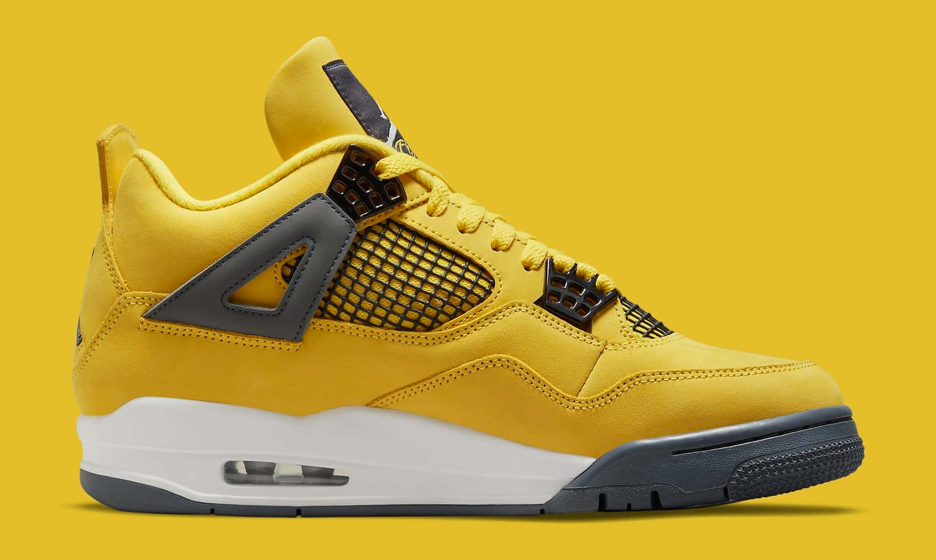 Show your support for The Jumpman with the Yellow Jordan Wallpaper