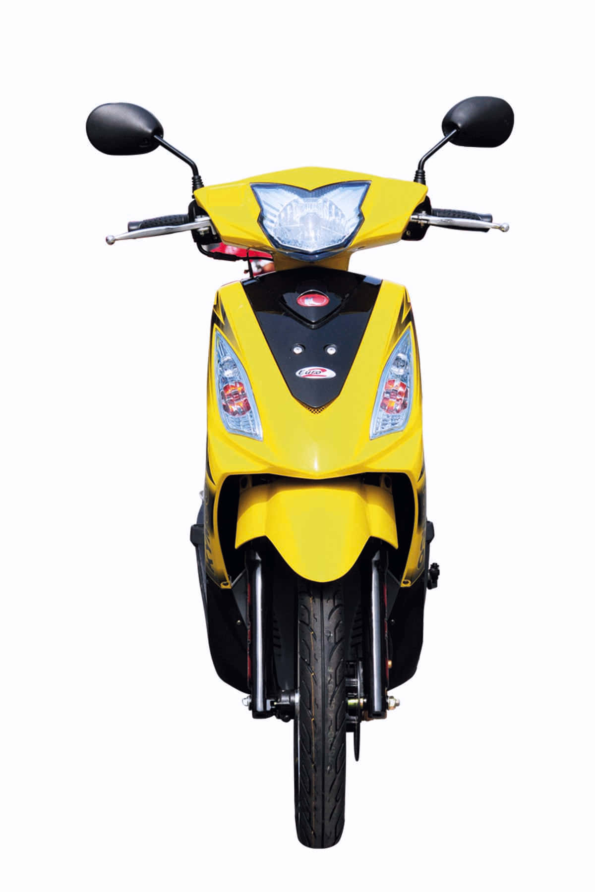 Vue Frontal De Scooter Kymco Jaune Fond d'écran