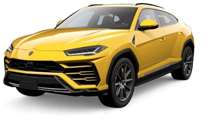 Yellow Lamborghini Urus S U V PNG