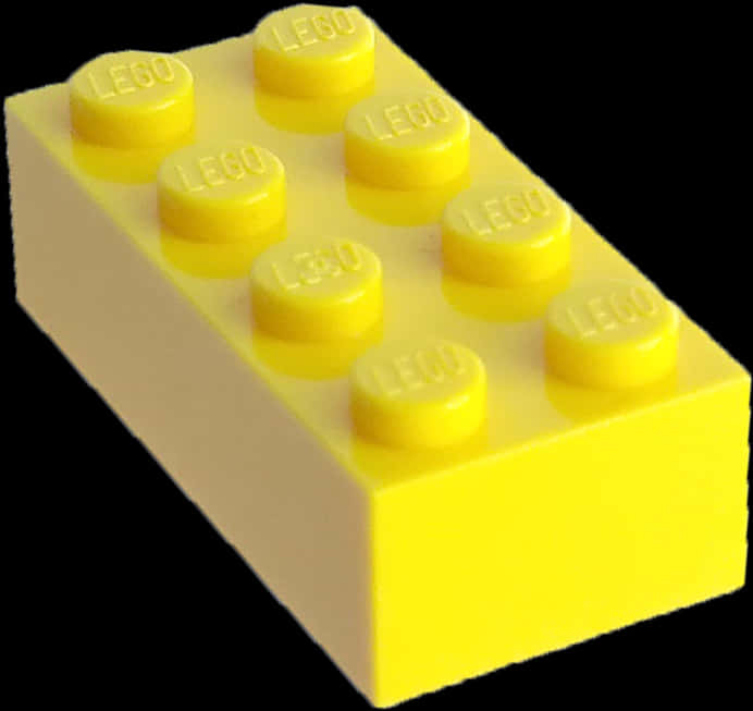 Yellow Lego Brick2x4 SVG