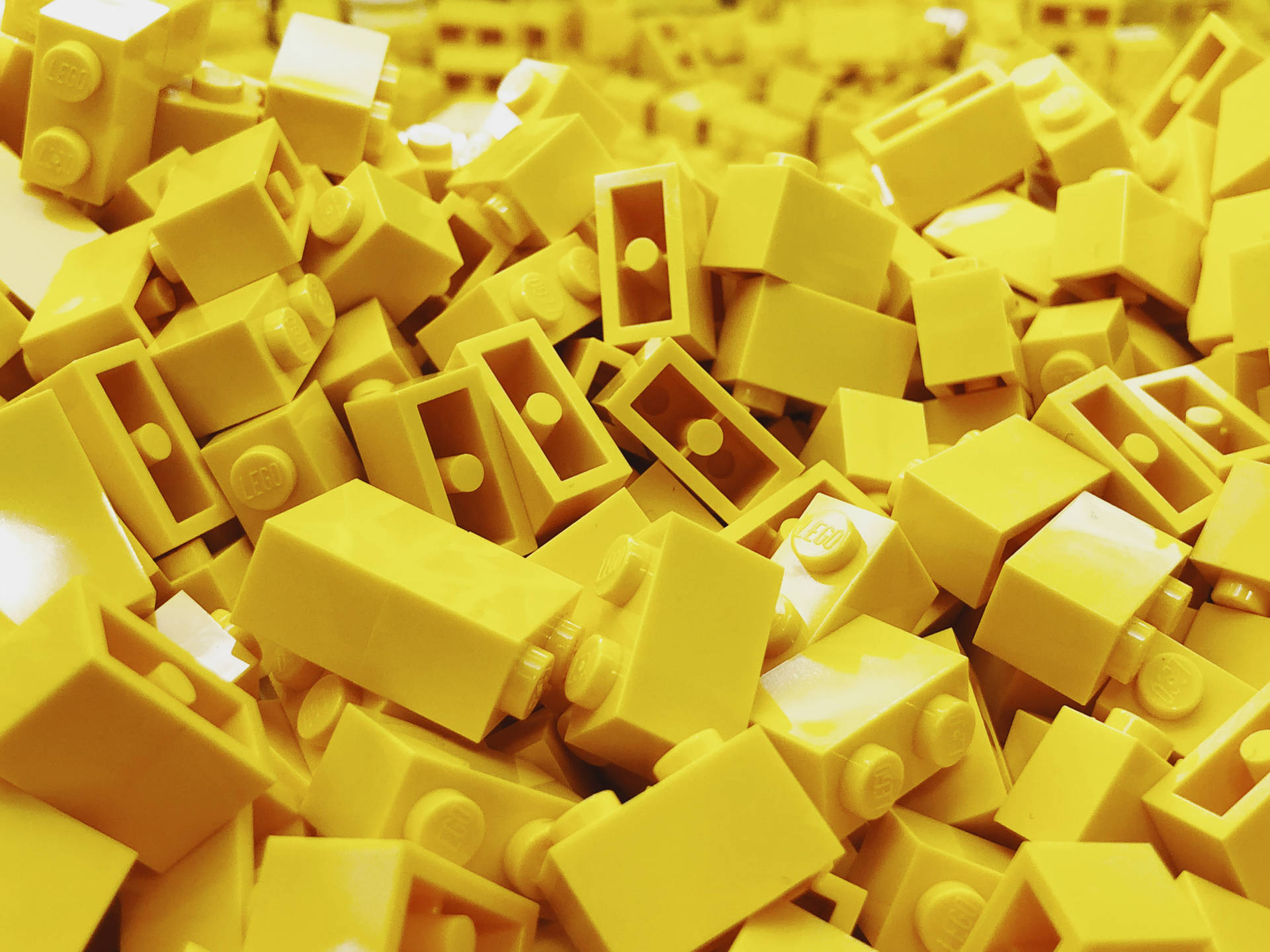 Yellow Lego Bricks Pile SVG