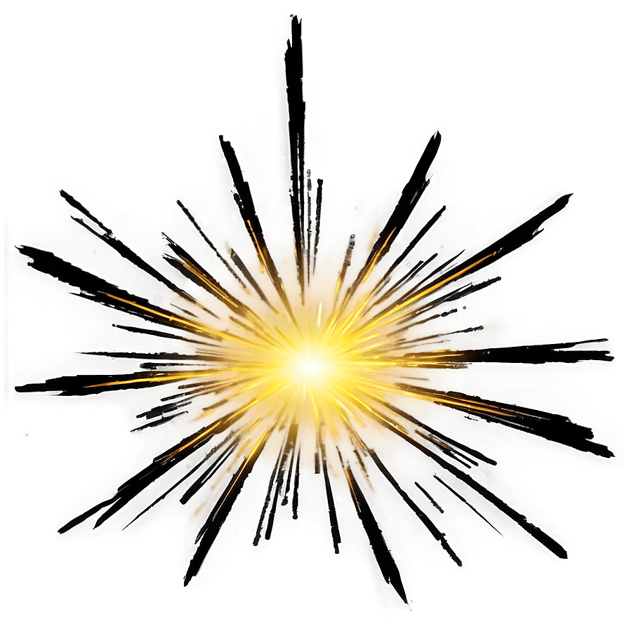 Yellow Light Burst Png 42 PNG