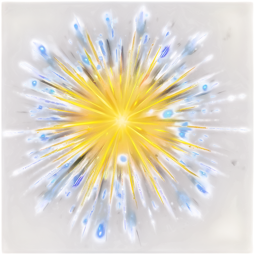 Yellow Light Explosion Png 06202024 PNG