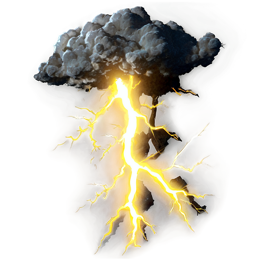 Yellow Lightning Blast Png 40 PNG