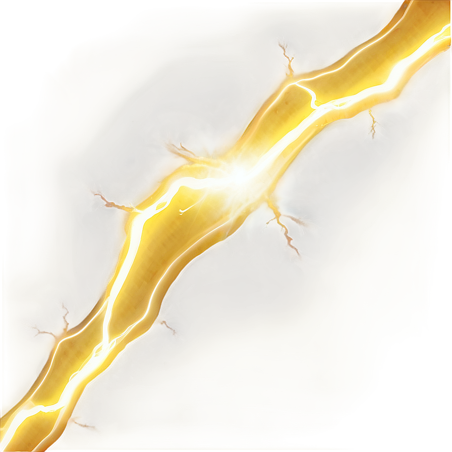 Yellow Lightning D PNG