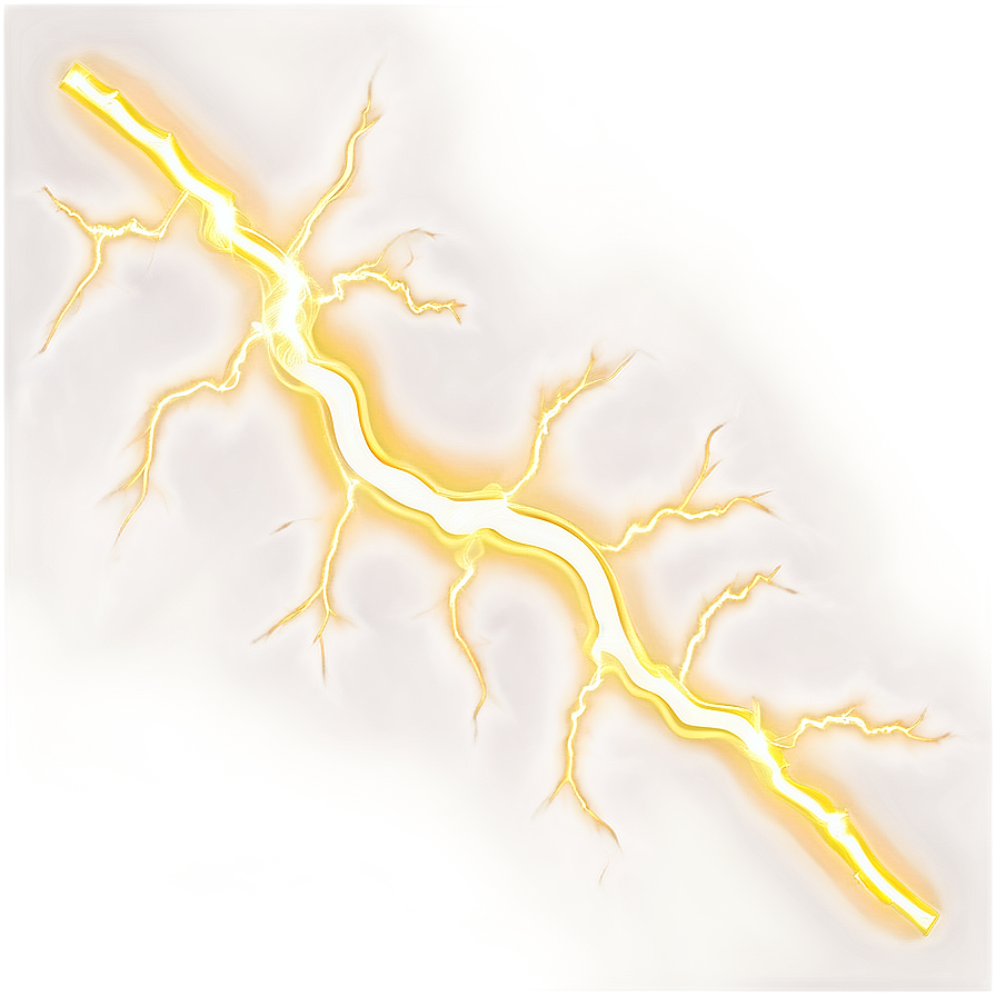 Yellow Lightning Energy Png 06132024 PNG