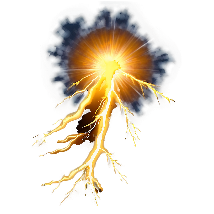 Yellow Lightning Explosion Png Hji PNG