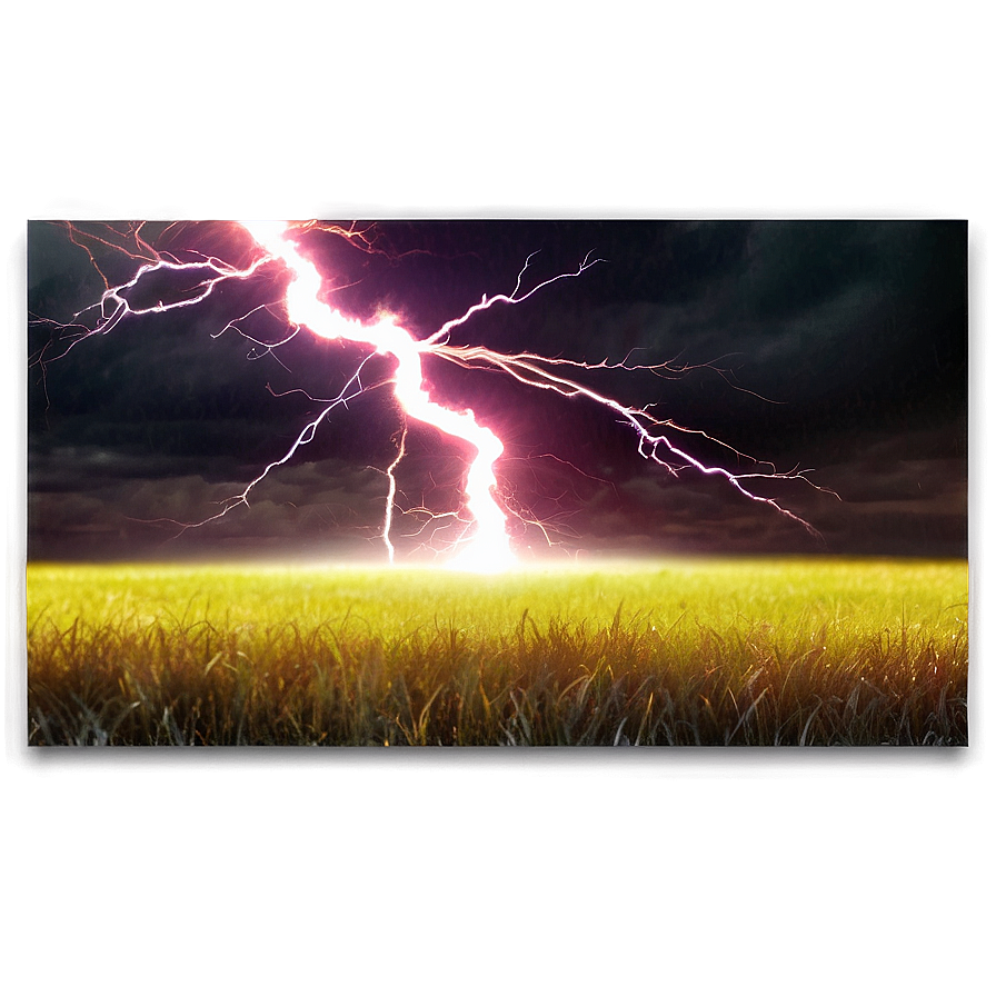 Yellow Lightning Field Png 06132024 PNG