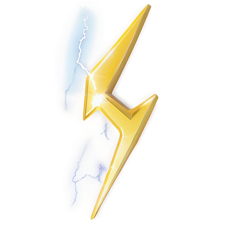 Yellow Lightning Flash Png 06132024 PNG