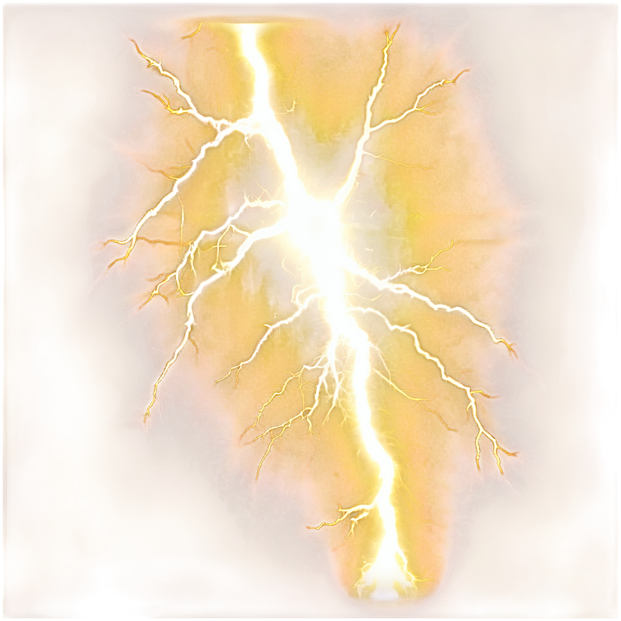 Yellow Lightning Impact Png 06132024 PNG