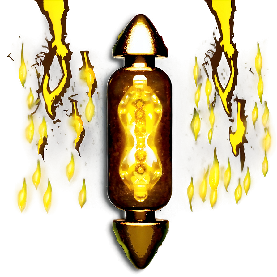 Yellow Lightning Png 06132024 PNG