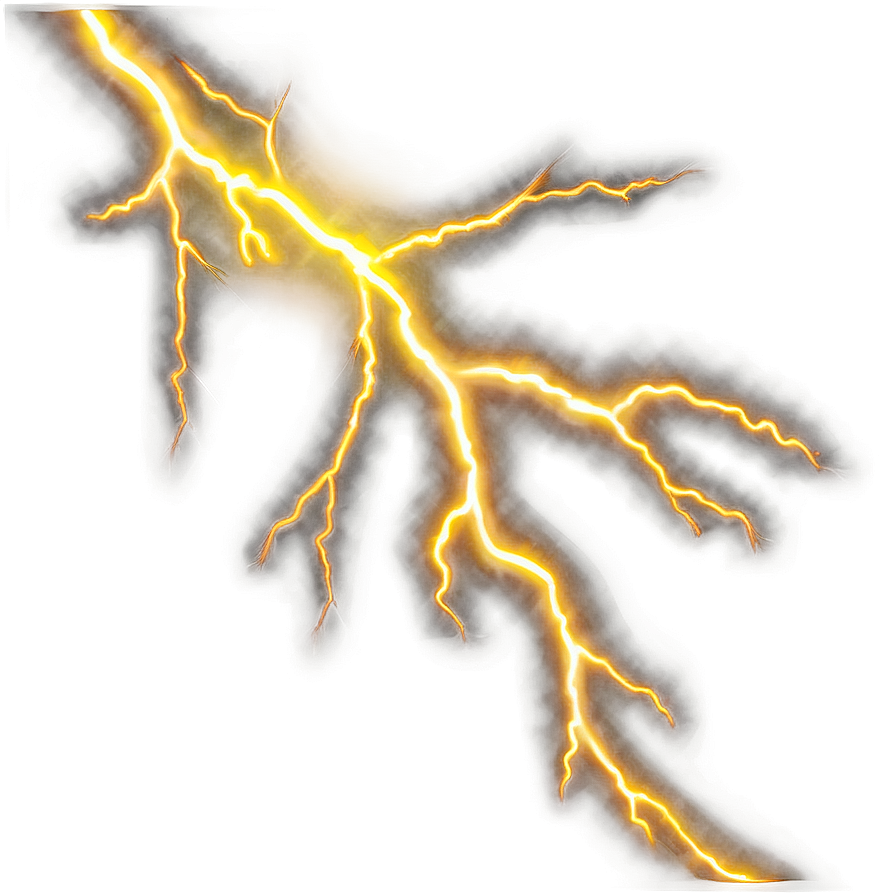 Yellow Lightning Png 06132024 PNG