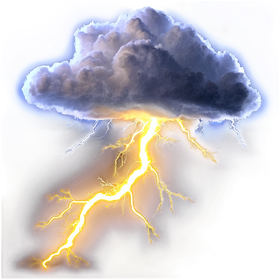 Yellow Lightning Storm Png Xvu59 PNG