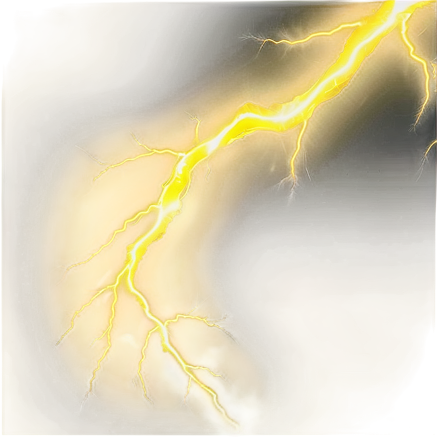 Yellow Lightning Strike Event Png 06132024 PNG