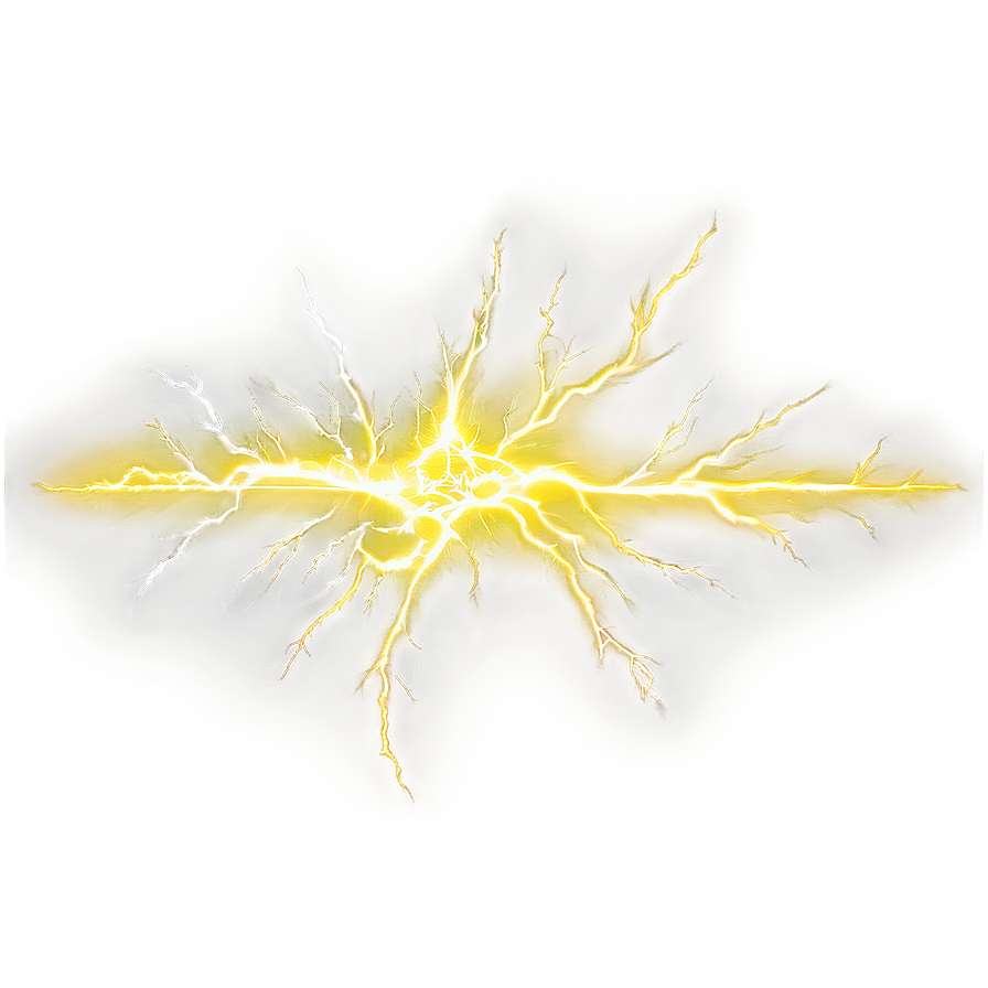 Yellow Lightning Surge Png 06132024 PNG