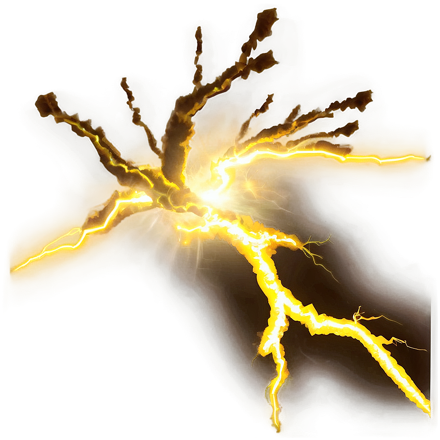 Yellow Lightning Surge Png Wbi73 PNG