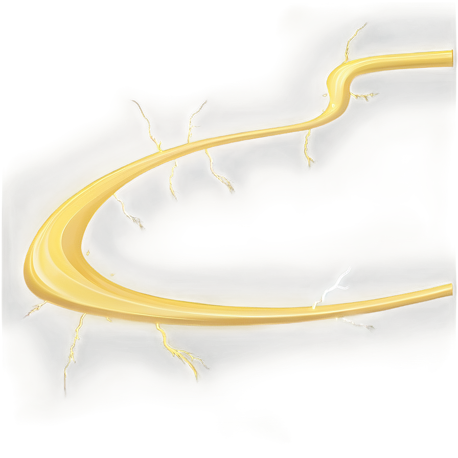 Yellow Lightning Swirl Png 2 PNG