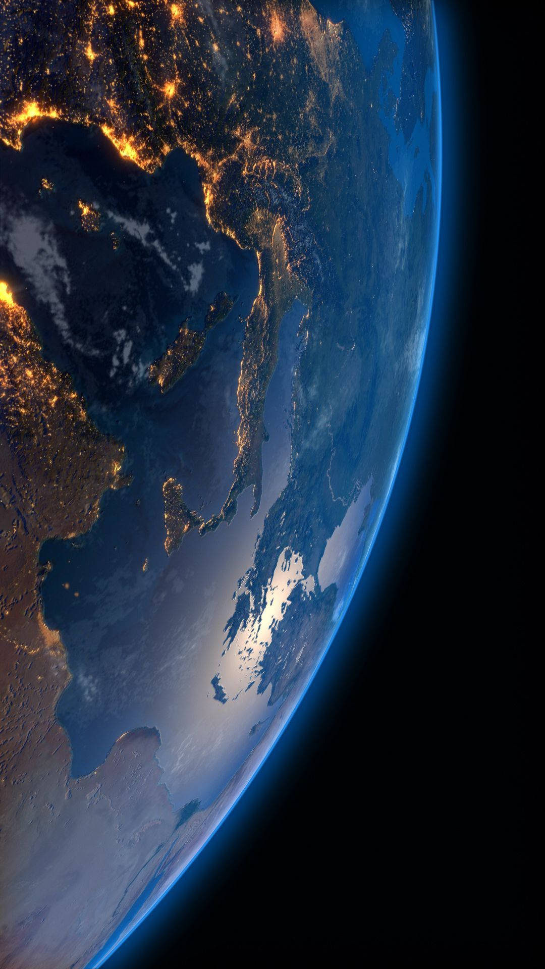 Yellow Lights On Earth Iphone 6 Wallpaper