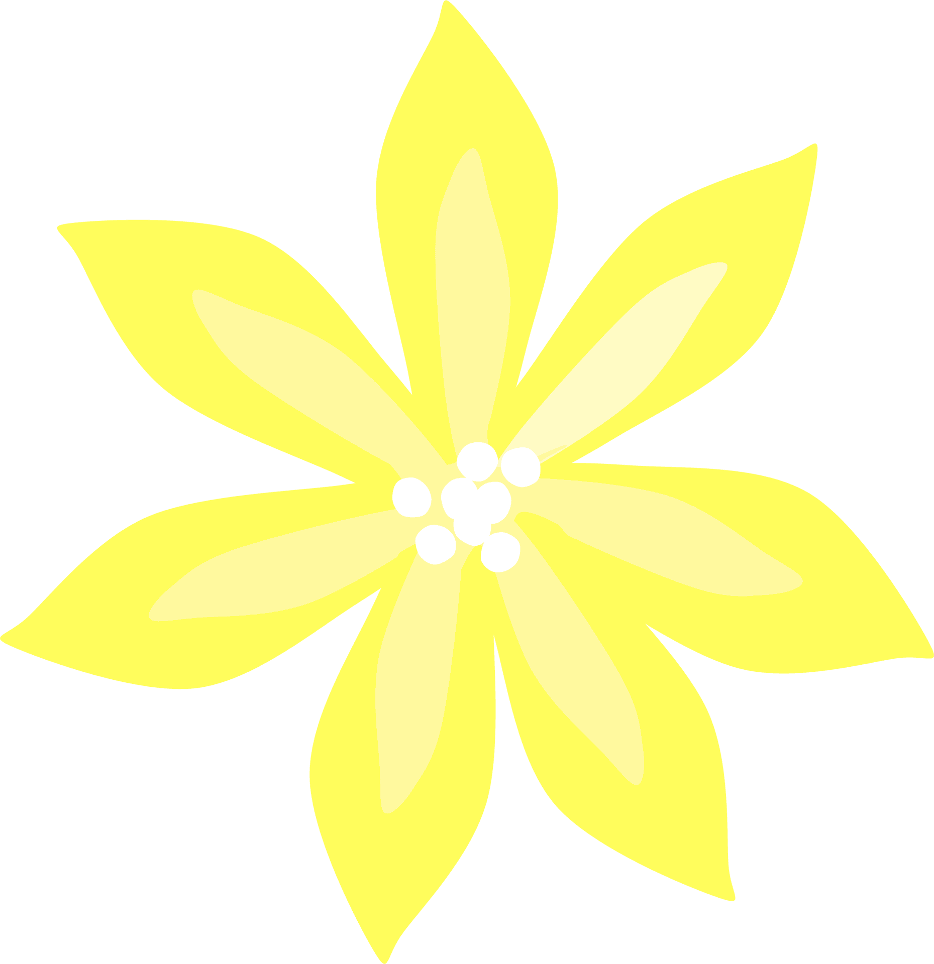 Yellow Lily Graphic PNG
