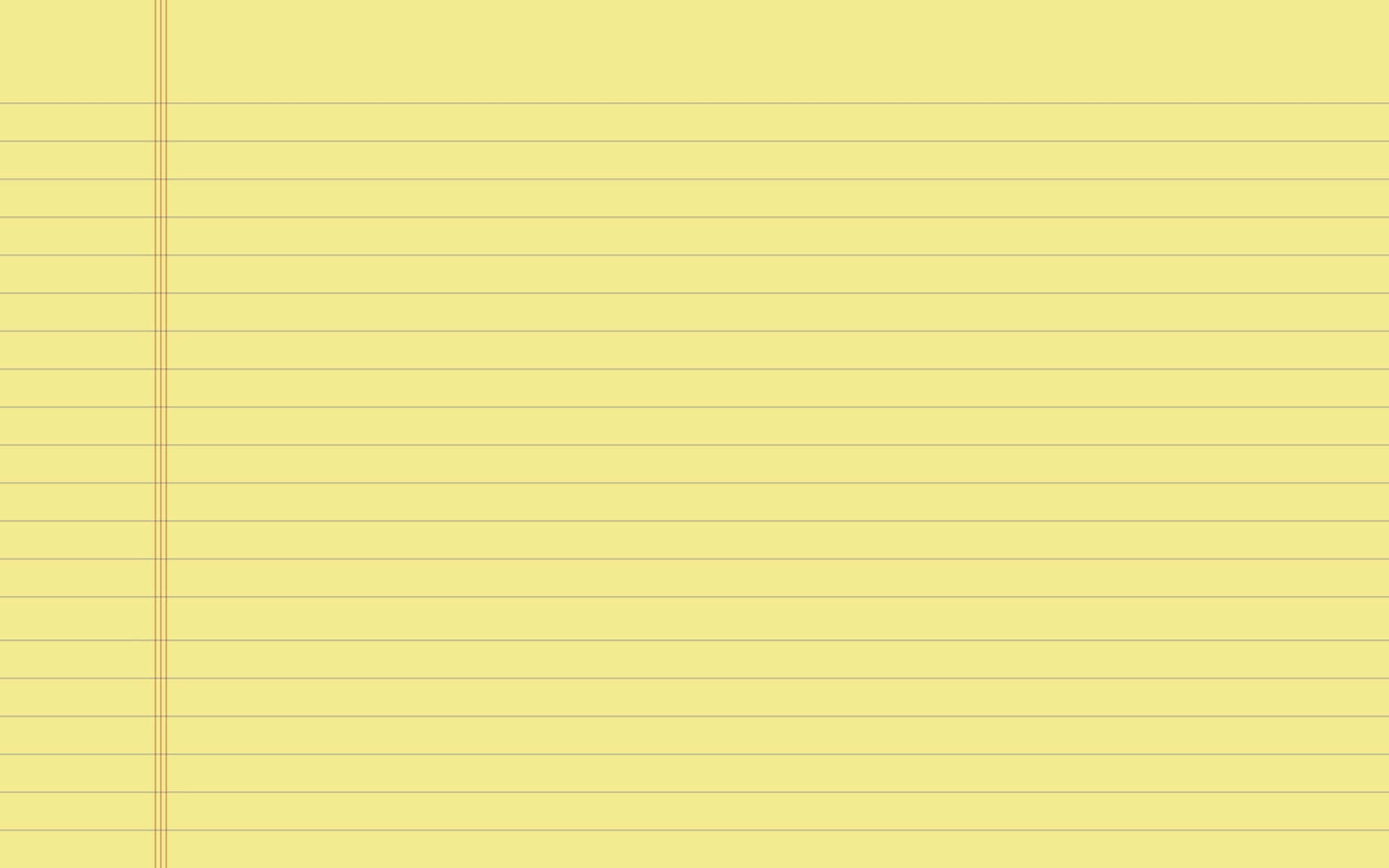 Yellow_ Lined_ Notebook_ Paper_ Background
