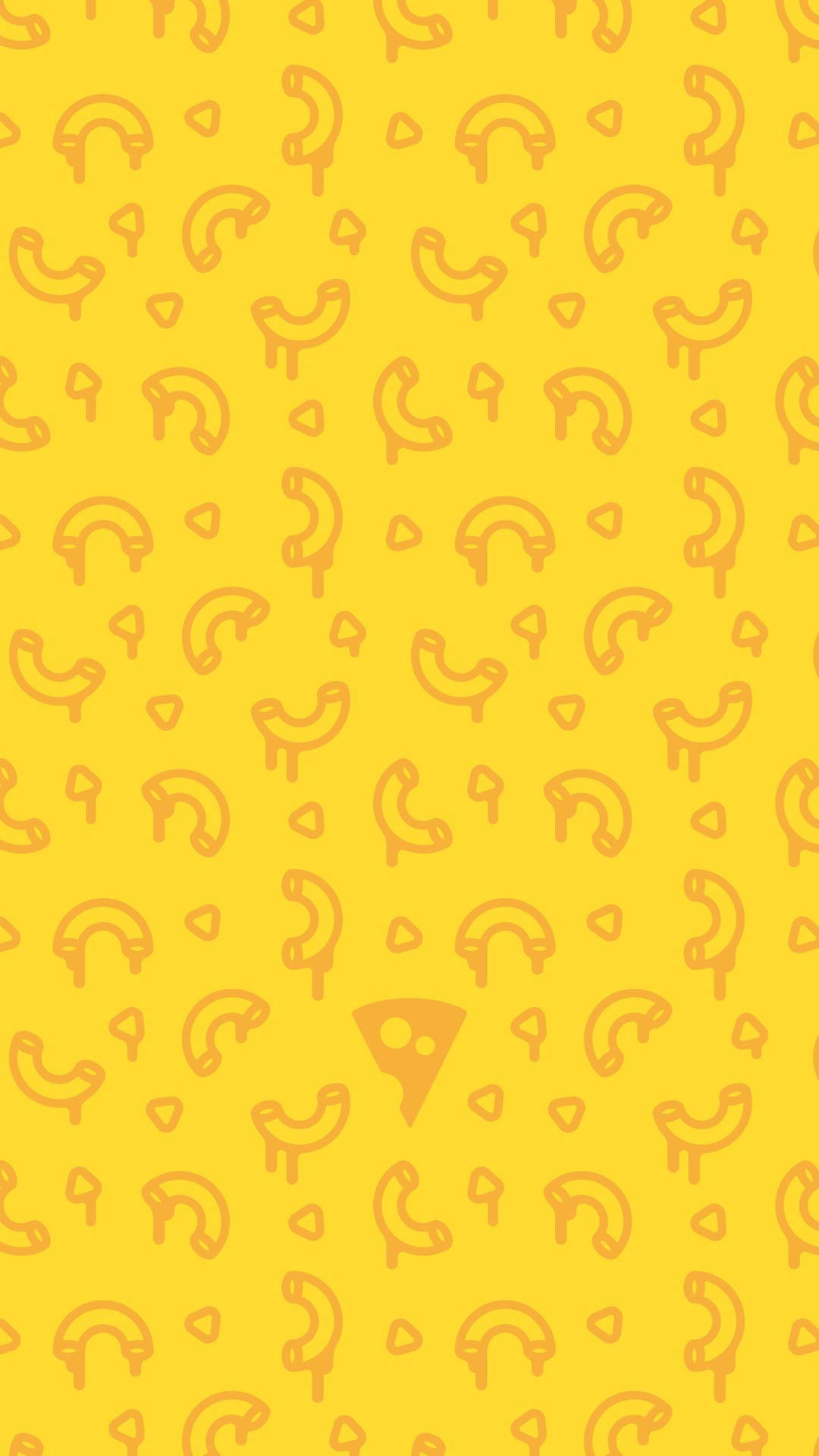 Yellow Mac And Cheese Illustration Wallpaper