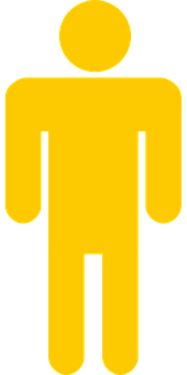 Yellow Man Icon Symbol PNG