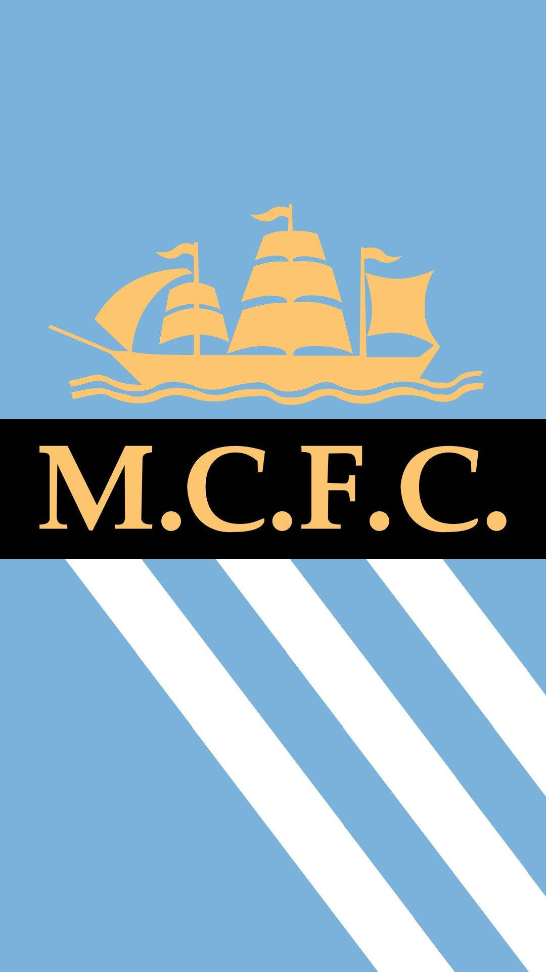 Yellow Mcfc Manchester City Logo Background