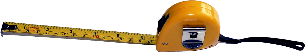 Yellow Measure Tape Extended PNG