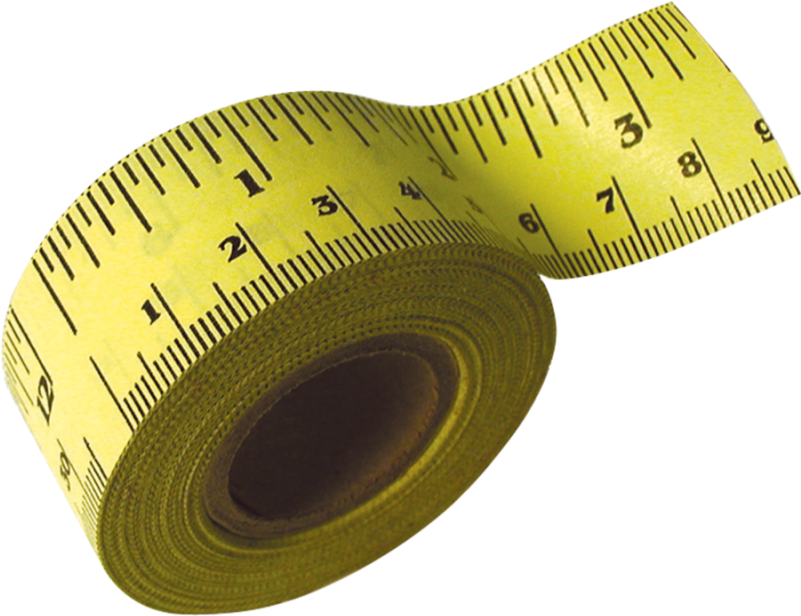 Yellow Measuring Tape Rolled Up PNG