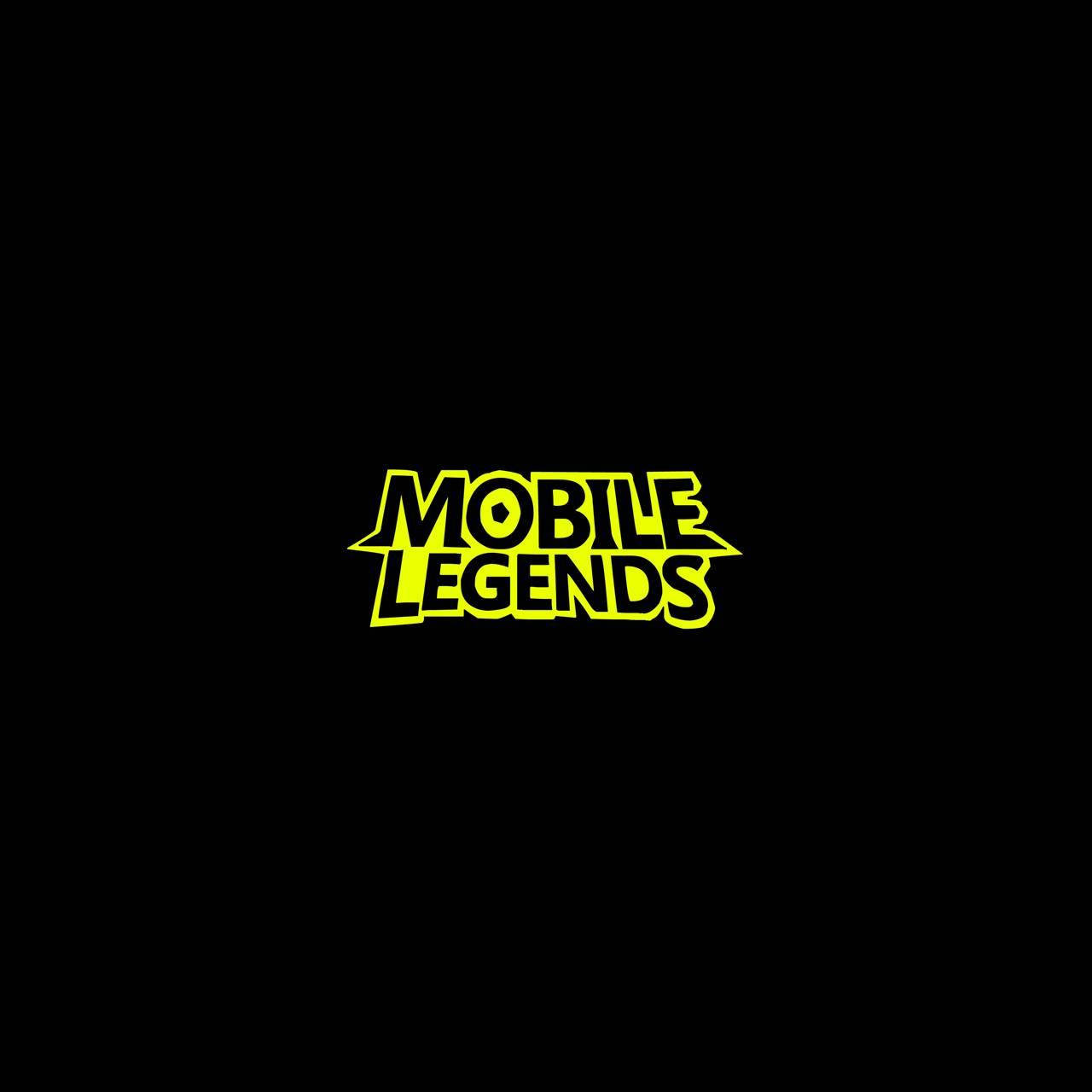 Yellow Mobile Legends Logo Wallpaper