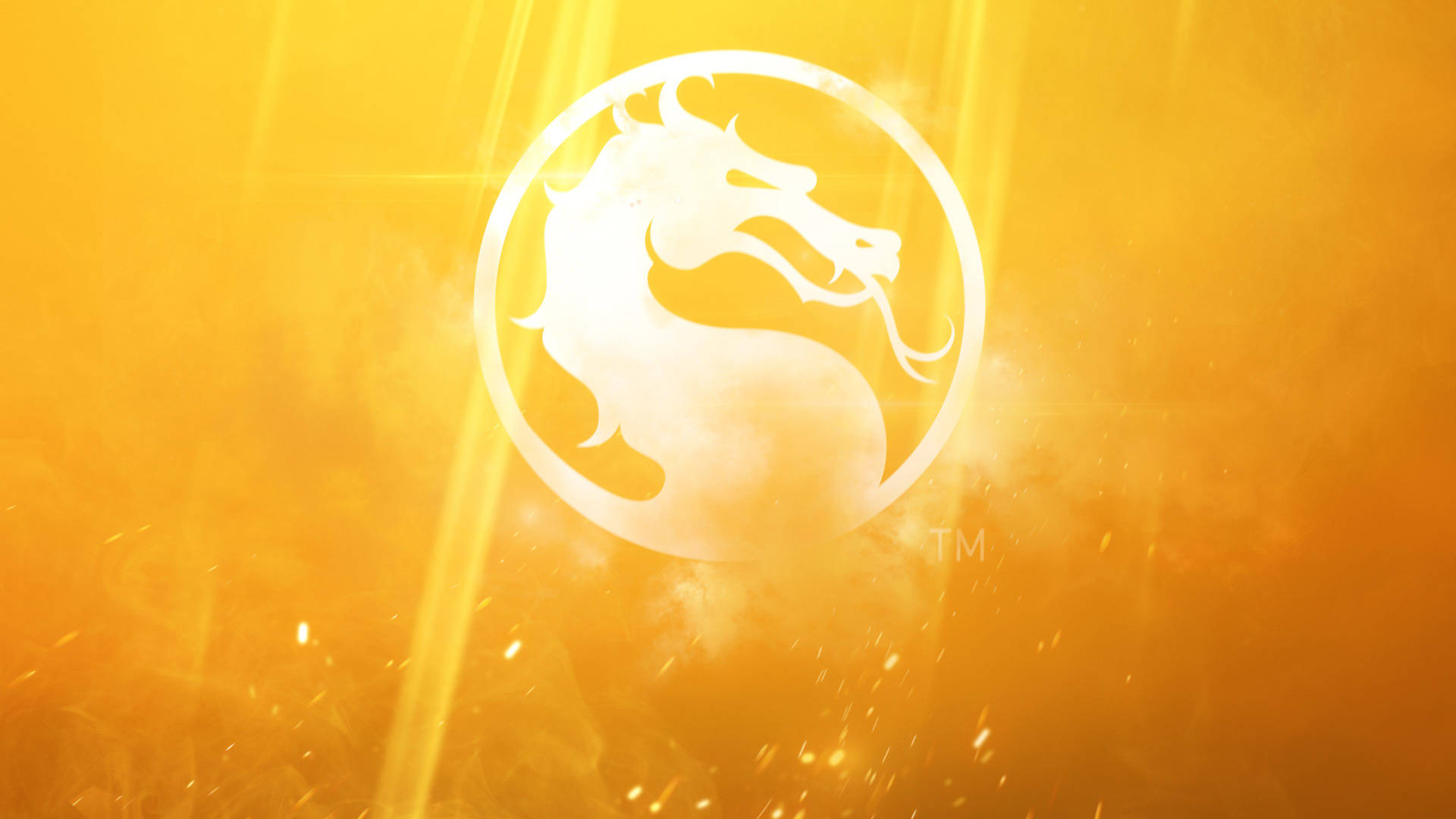 Yellow Mortal Kombat 11 Dragon Logo