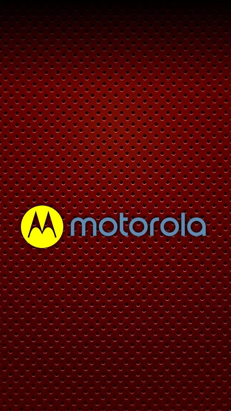 Yellow Motorola In Maroon Wallpaper