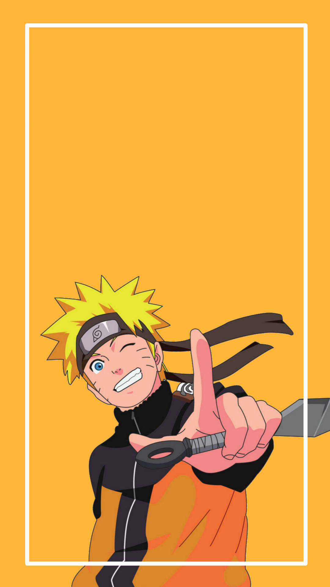 "The Yellow Naruto Ready for His Adventure" Wallpaper