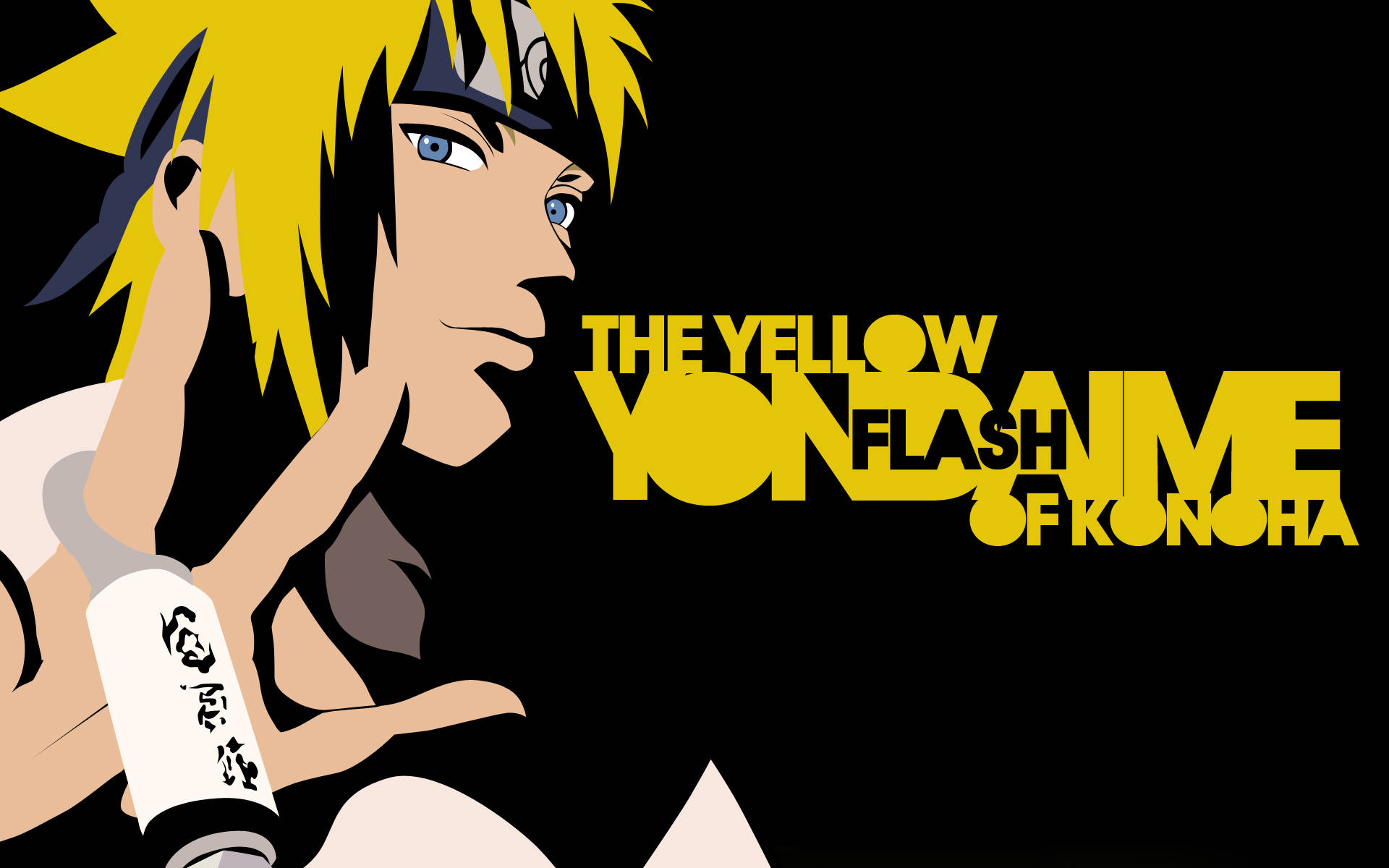 Yellow Naruto The Flash Of Konoha Wallpaper