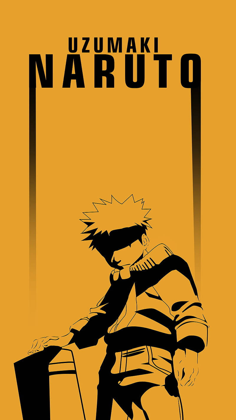 Young Yellow Naruto Looking Down Wallpaper