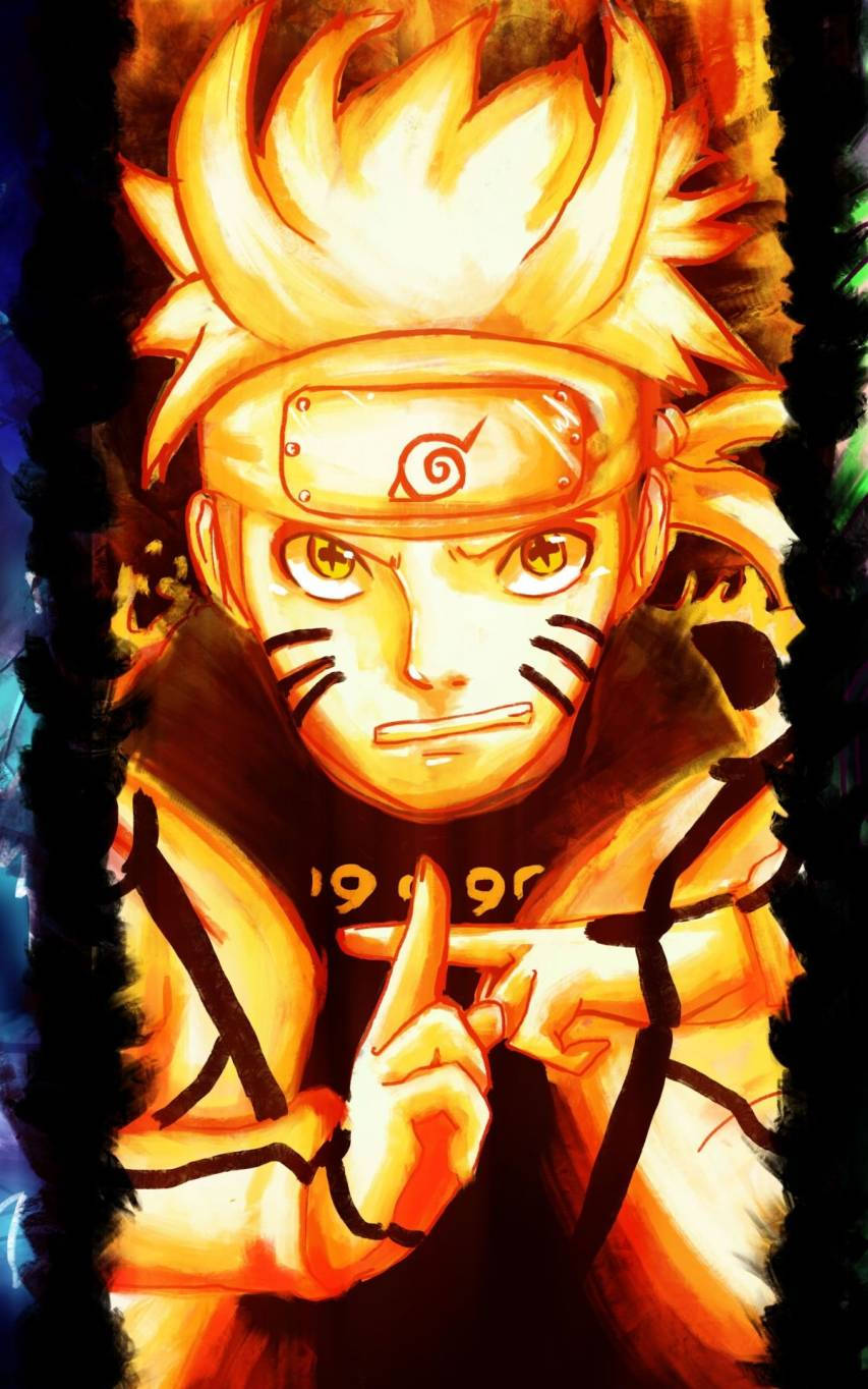 “Yellow Naruto - Ready for battle!" Wallpaper