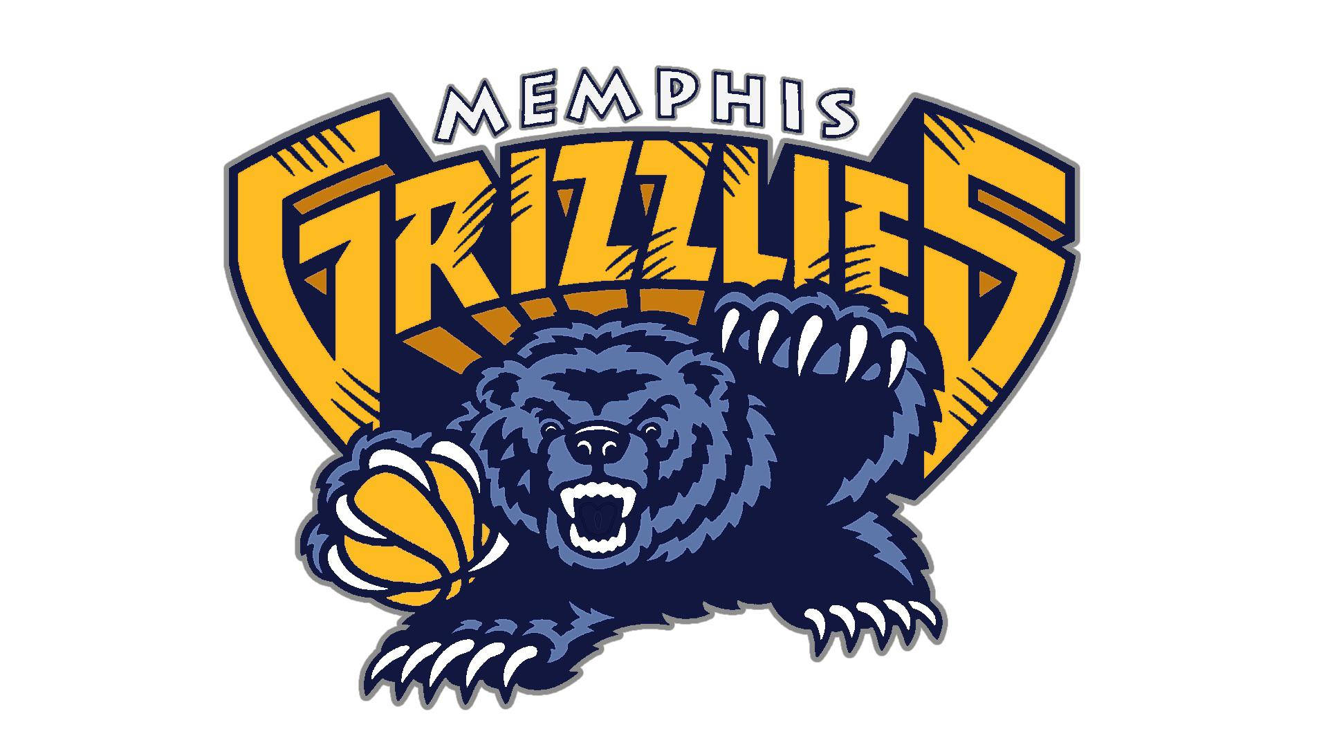 Yellow Nba Memphis Grizzlies Logo 3d Wallpaper