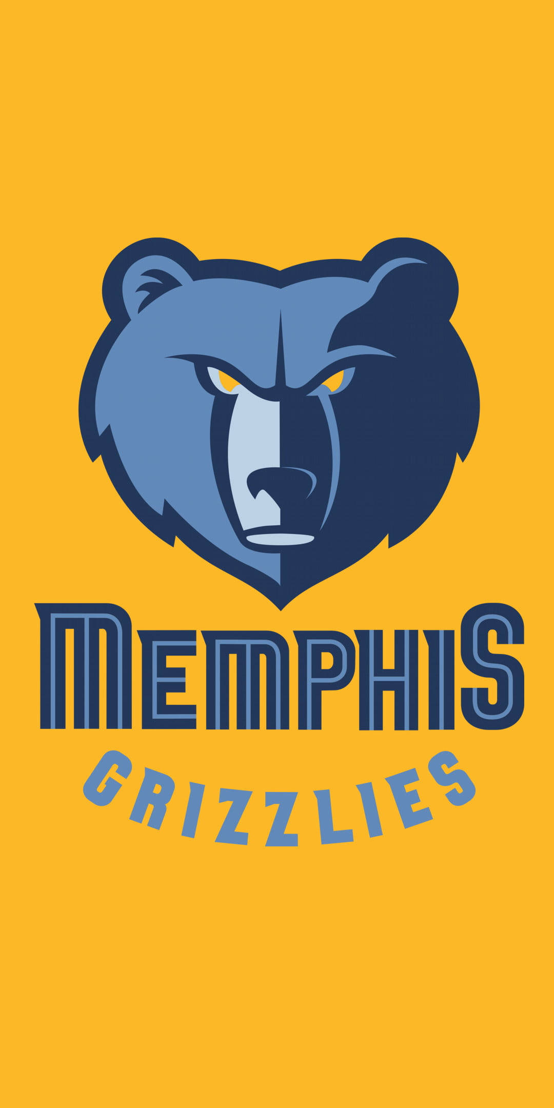 Yellow Nba Memphis Grizzlies Logo Background