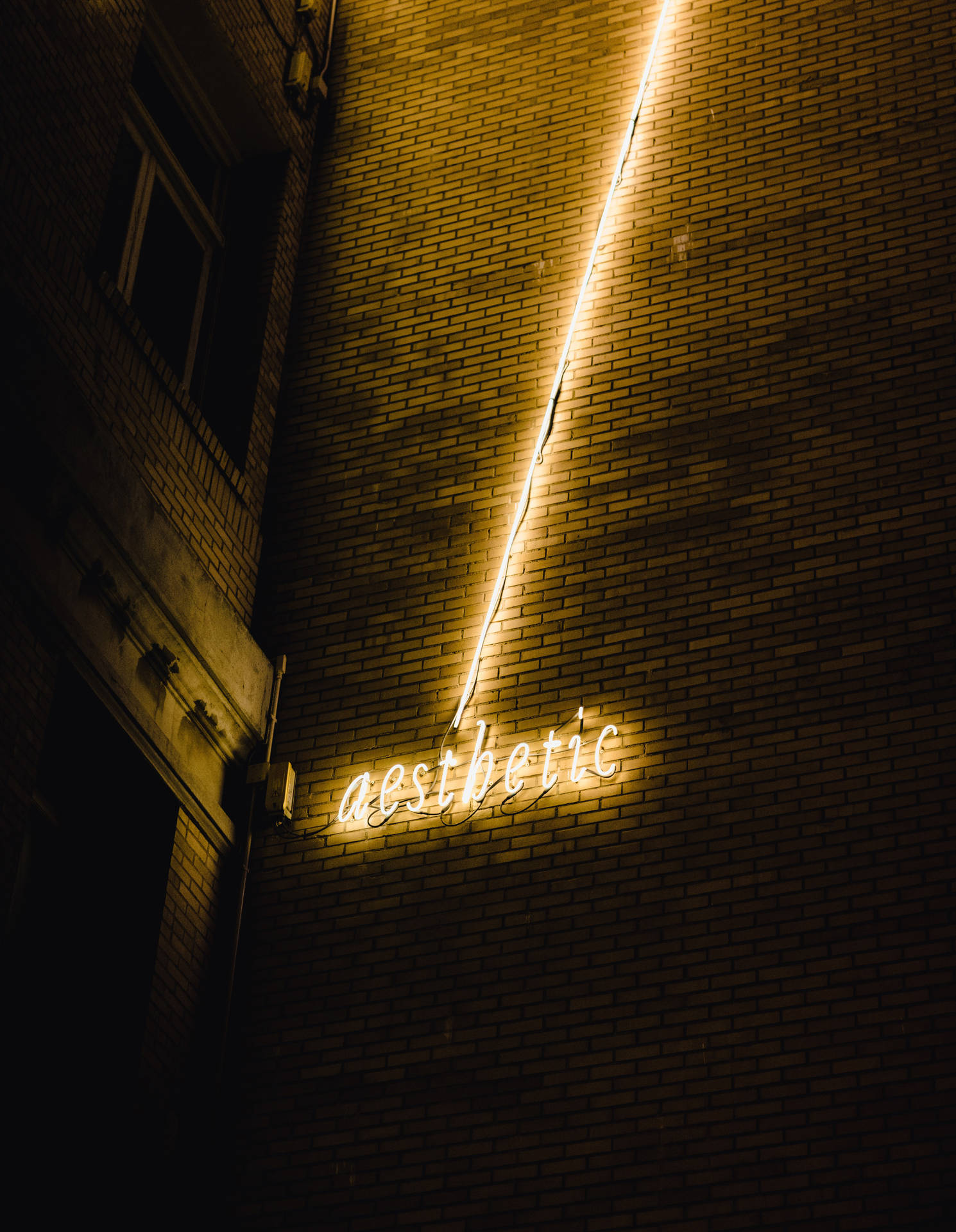 Yellow Neon Aesthetic Led Sign Picture