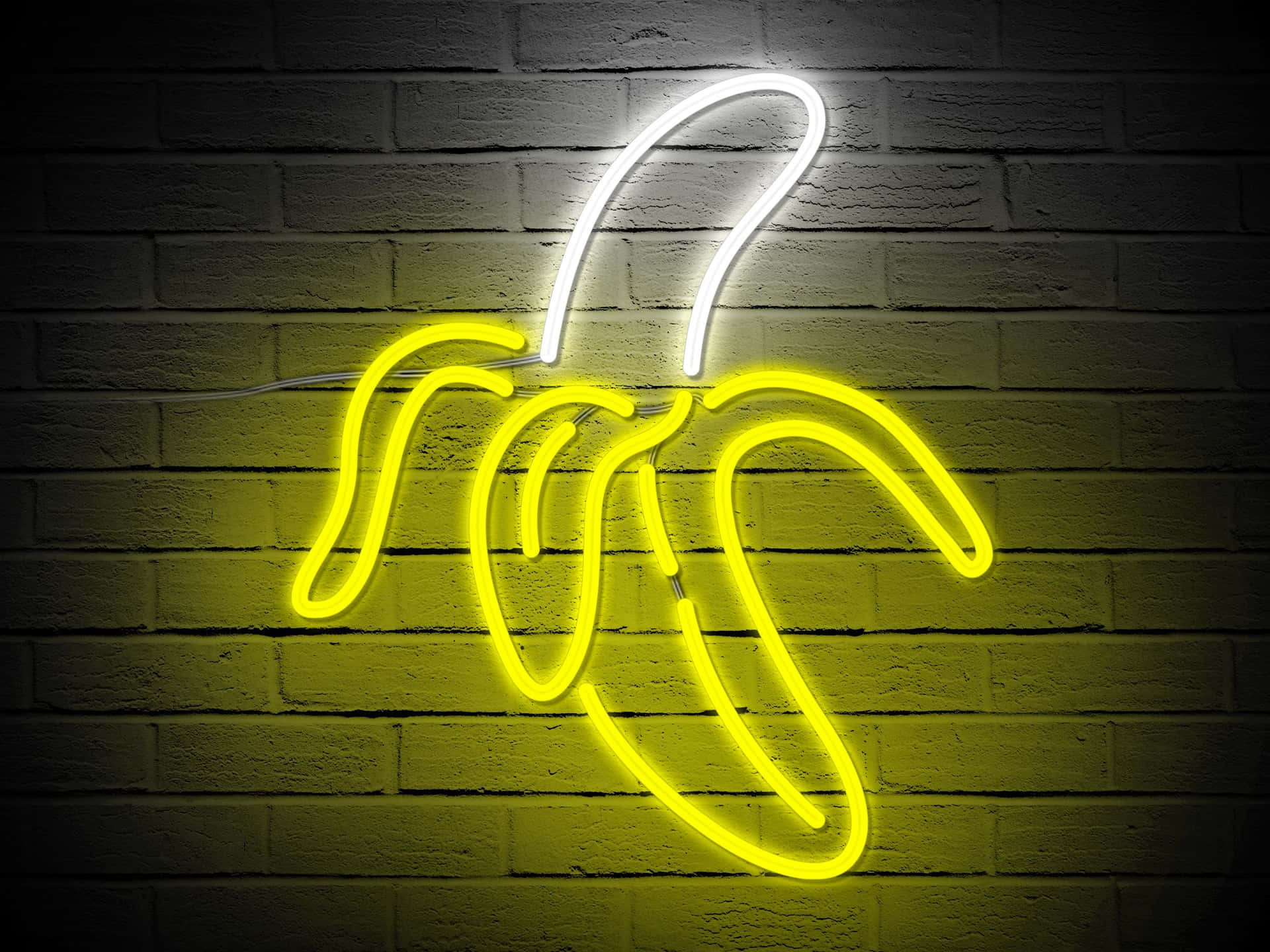 "Light Up the Night with Yellow Neon" Wallpaper