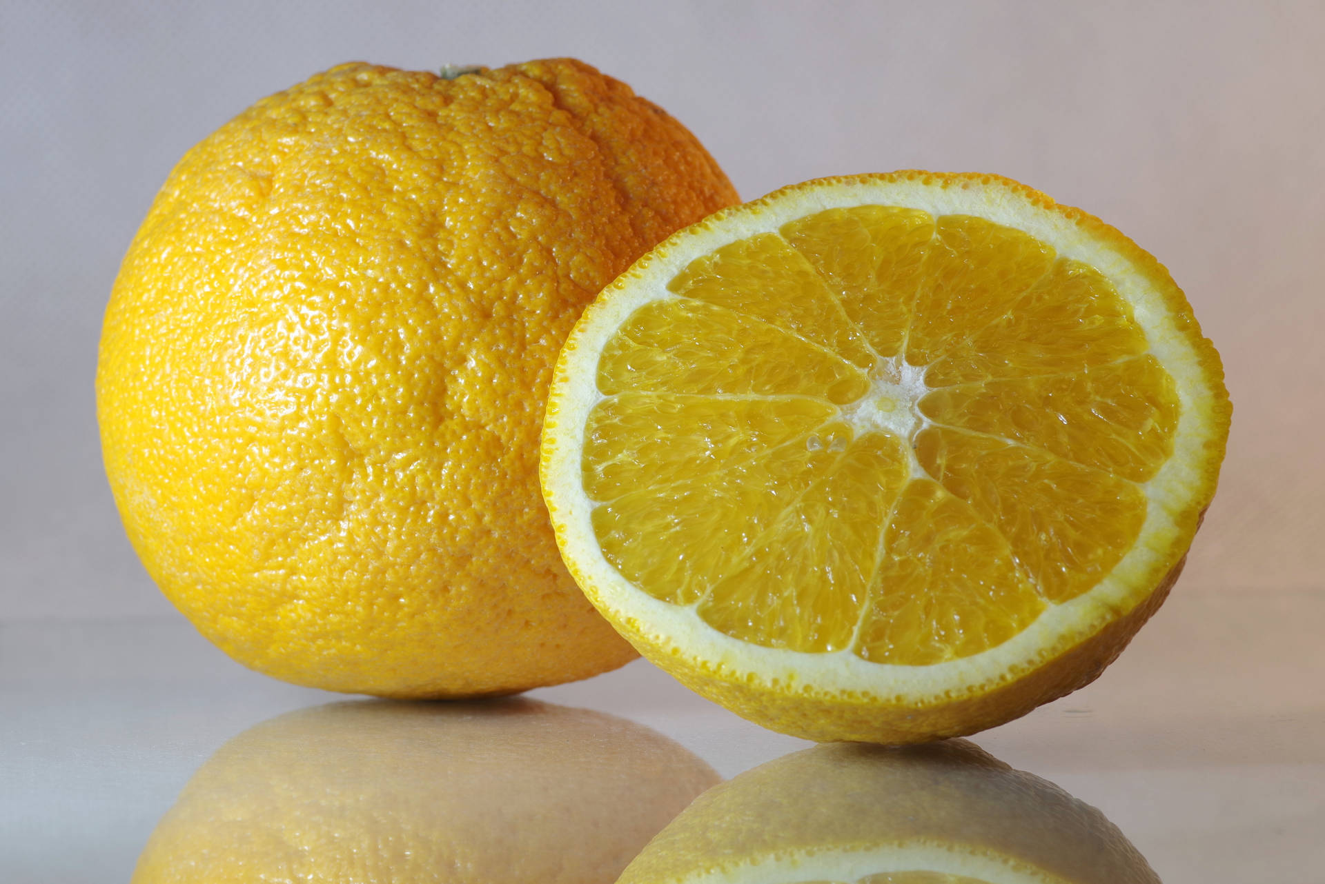 Yellow Orange Lemons Wallpaper