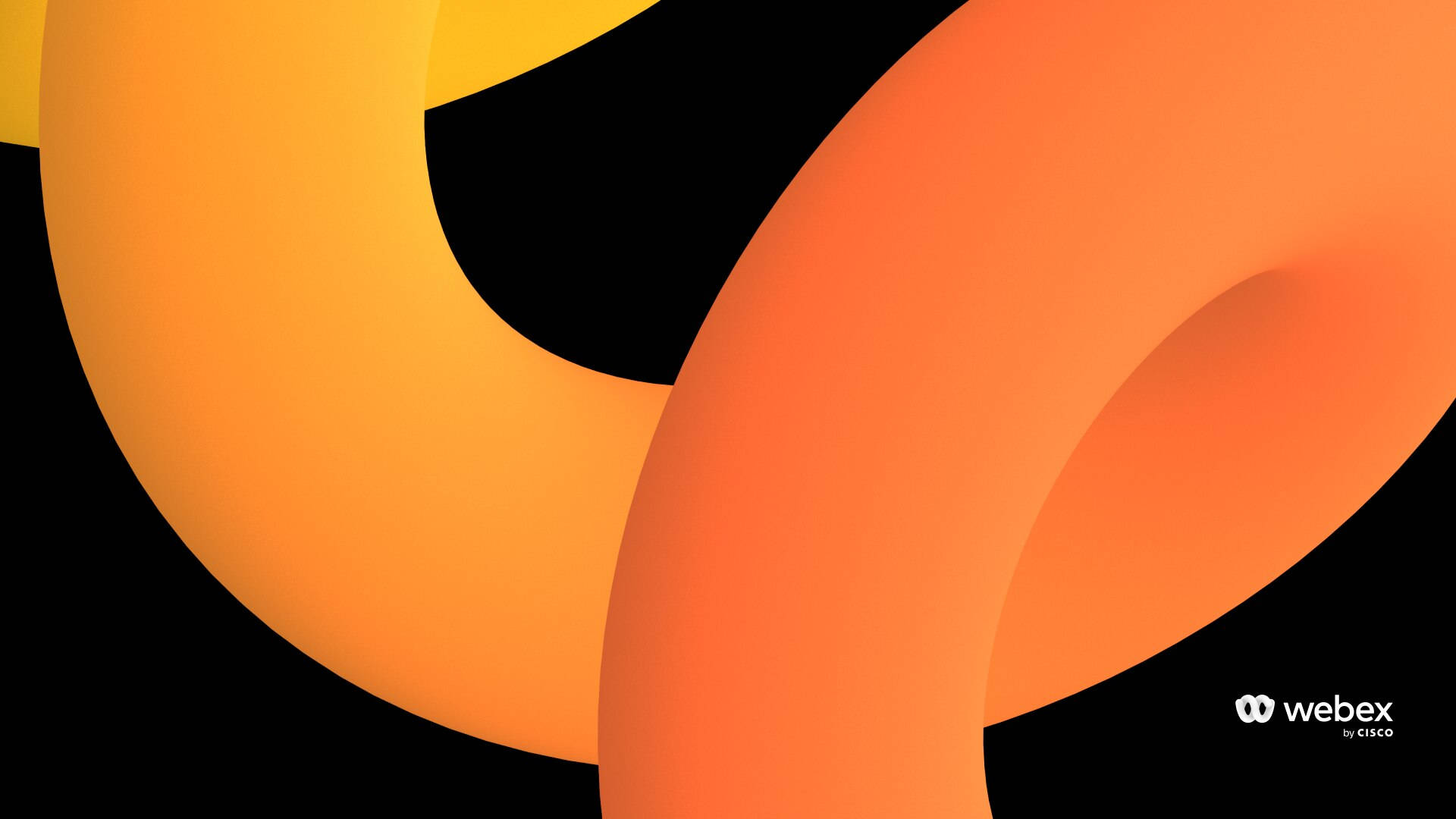 Yellow Orange Spiral Webex Background