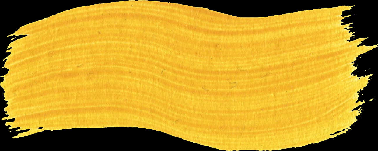 Yellow Paint Brush Stroke Texture PNG