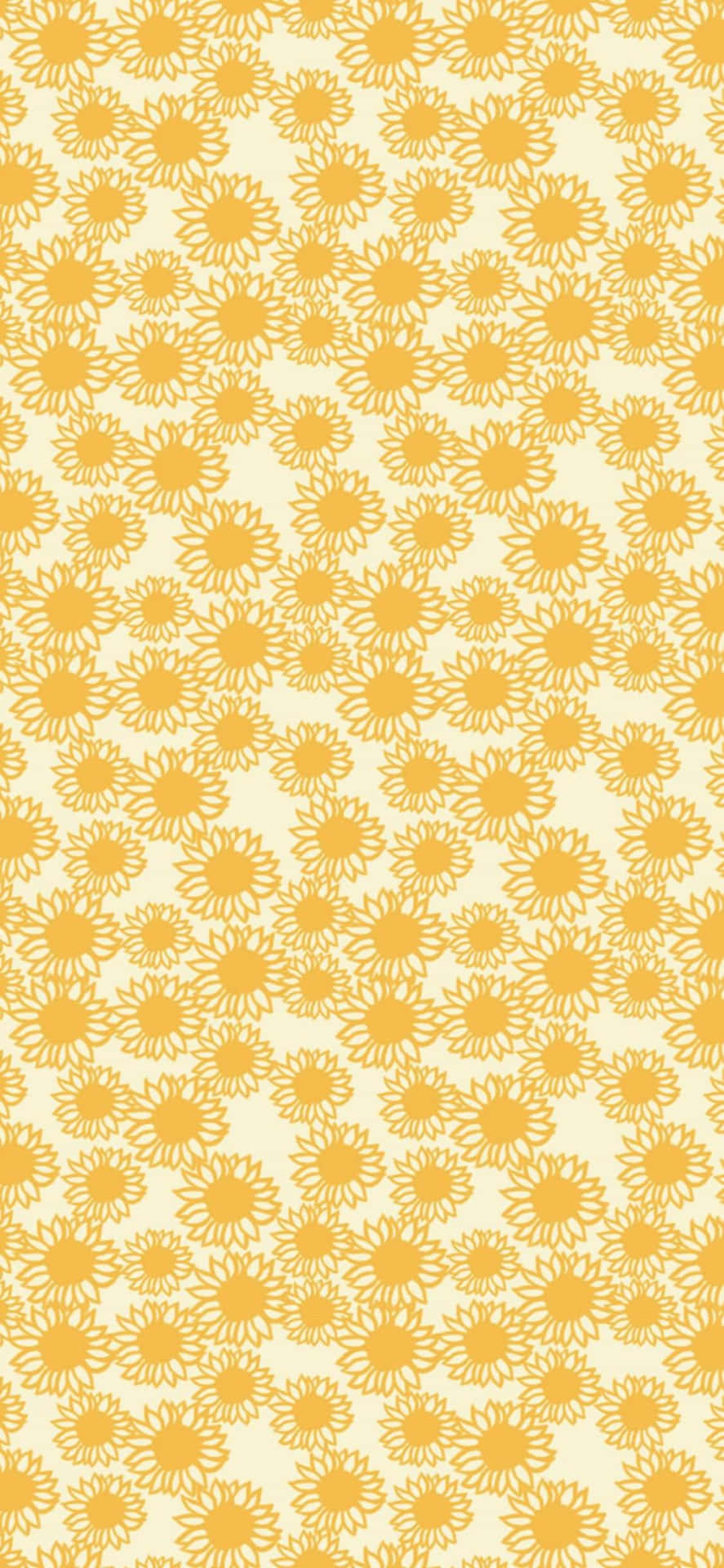 Vibrant Yellow Geometric Pattern Wallpaper