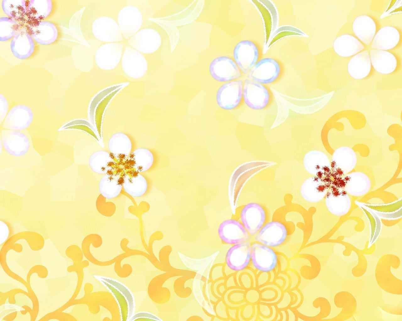 Download Captivating Yellow Pattern Wallpaper | Wallpapers.com