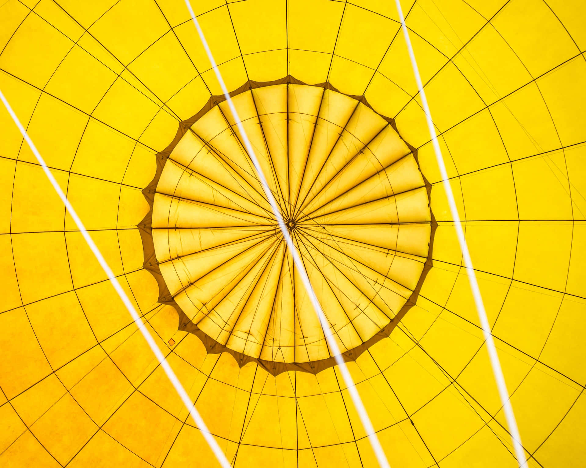 Caption: Vibrant Yellow Geometric Pattern Wallpaper
