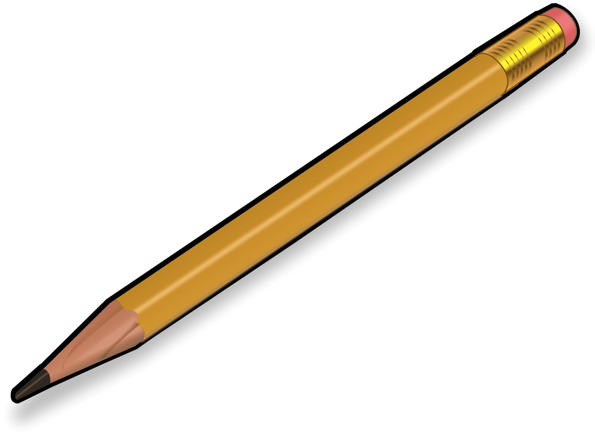 Yellow Pencil Clipart.png PNG