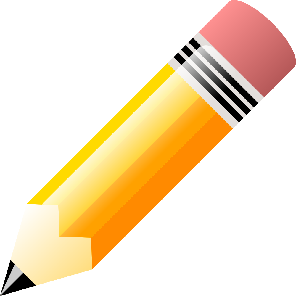 Yellow Pencil Clipart.png PNG