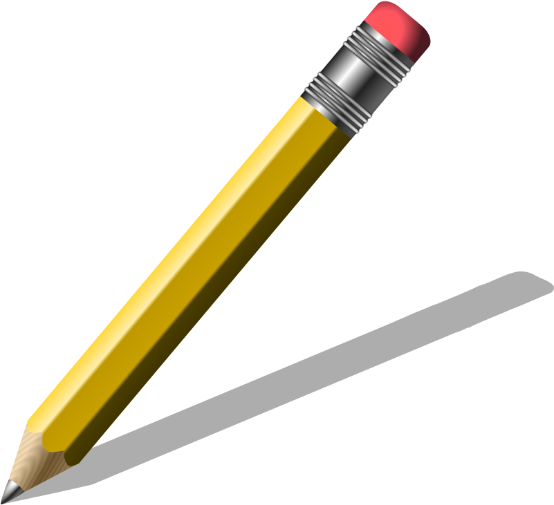 Yellow Pencil Clipartwith Shadow PNG