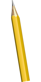 Yellow Pencil Sharp Tip PNG